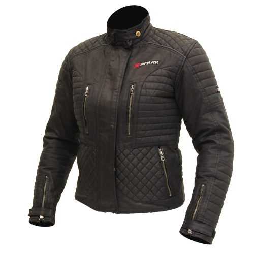 Női textil motoros kabát SPARK Cintia  fekete  XL Spark