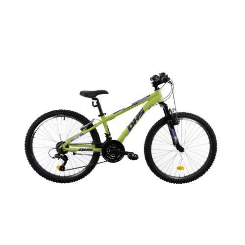 Junior kerékpár DHS Teranna 2423 24" - modell 2021  zöld  12" Dhs