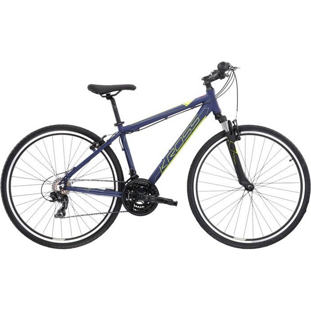 Cross kerékpár Kross Evado 1.0 28" - 2023  kék/lime  L (21'') Kross