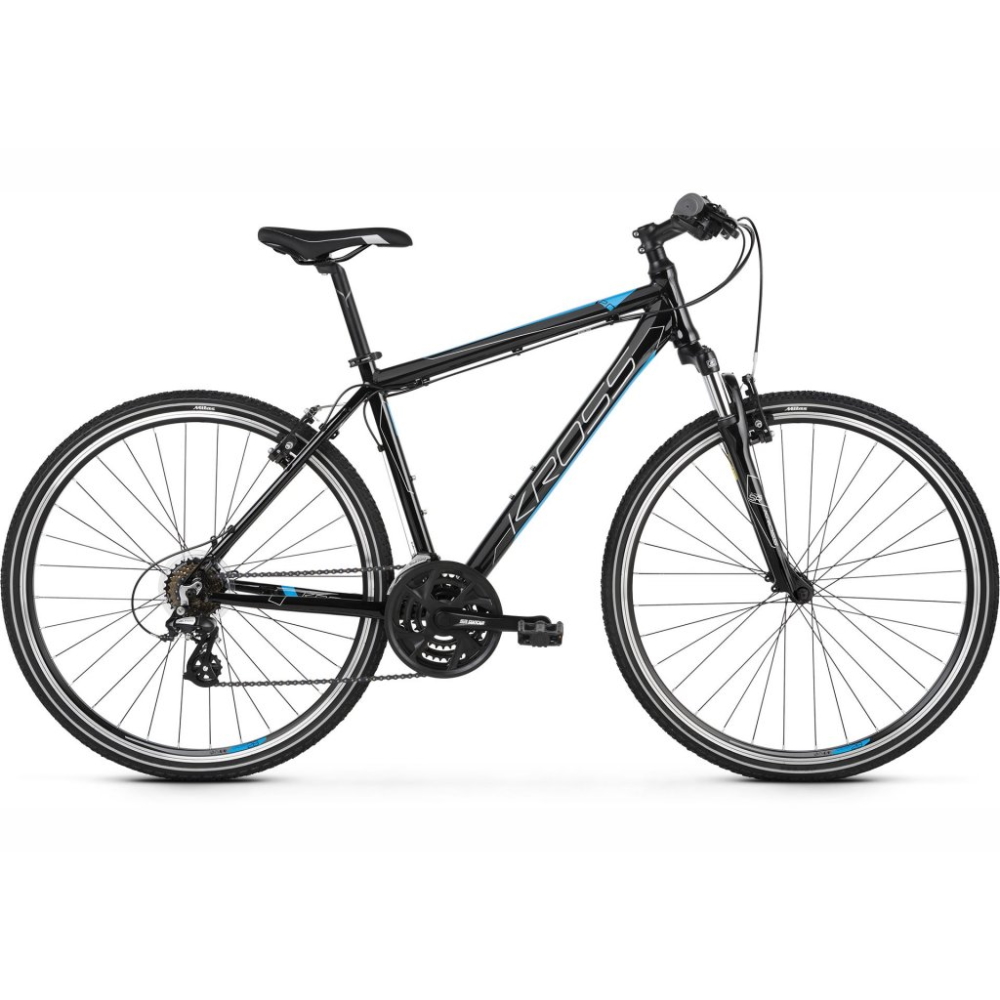 Cross kerékpár Kross Evado 2.0 28" - 2023  fekete/kék  M (19'') Kross