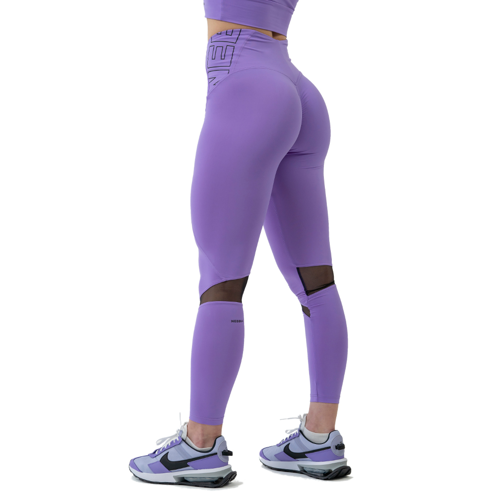 Női leggings magas derékkal Nebbia FIT Activewear 443  lila  XS Nebbia