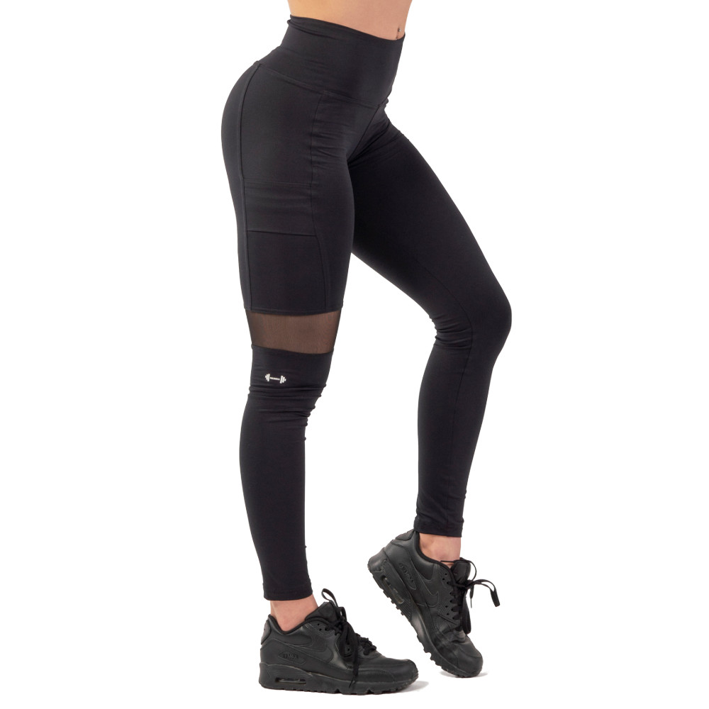 Nebbia leggings Sporty magas derékkal és oldalzsebbel  fekete  XS Nebbia