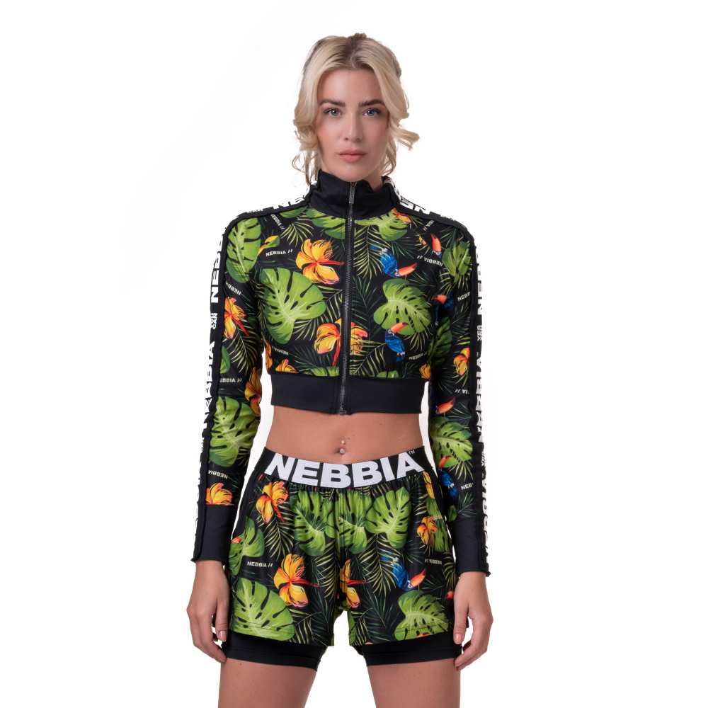 Női anorák Nebbia High-Energy Cropped Jacket 564  Dzsungel Zöld Nebbia