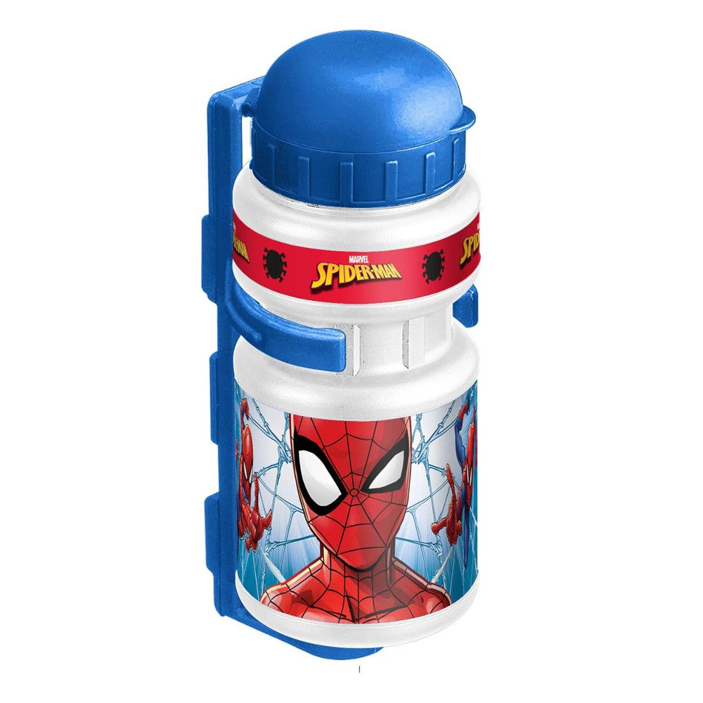 Műanyag kerékpáros kulacs tartóval Spiderman 0