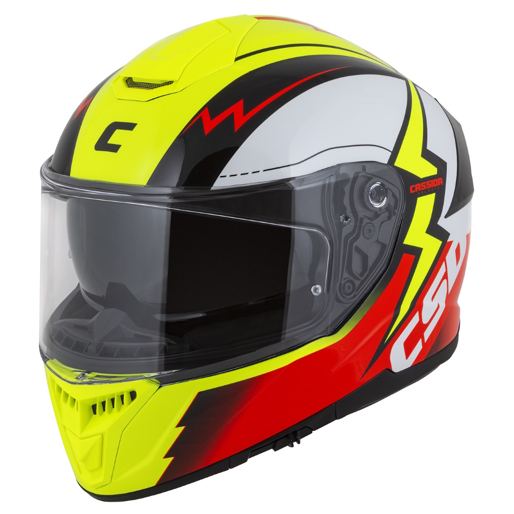 Bukósisak Cassida Integral GT 2.1 Flash fluo sárga/fluo piros/fekete/fehér  M(57-58) Cassida