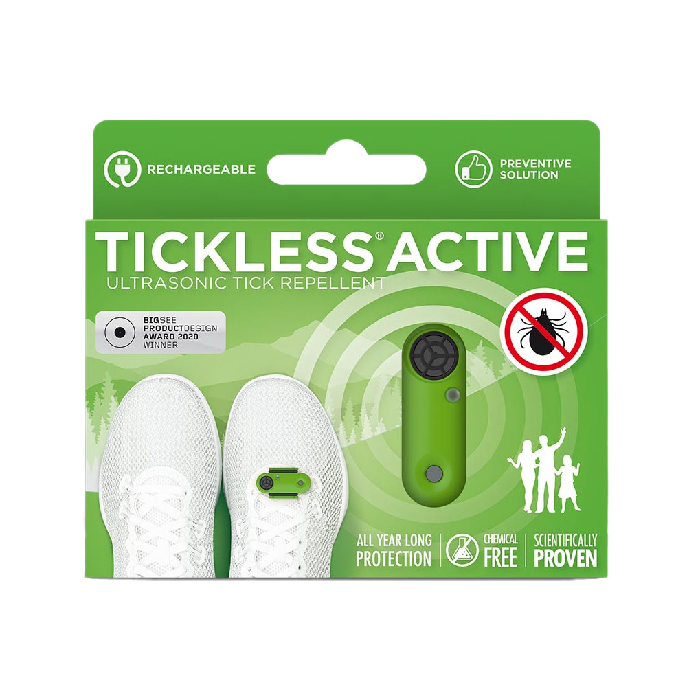 Ultrahangos riasztó kullancsok ellen Tickless Active sportolóknak  zöld Tickless