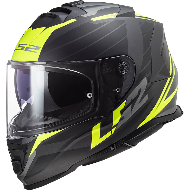 Bukósisak LS2 FF800 Storm II Nerve Matt H-V Yellow  3XL(65-66) Ls2