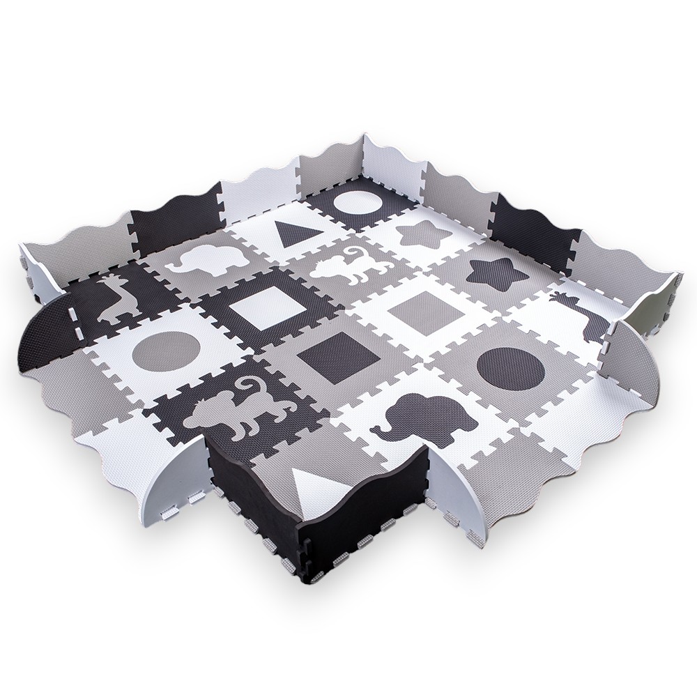 Habszivacs puzzle szőnyeg védőfallal inSPORTline Trastino 30