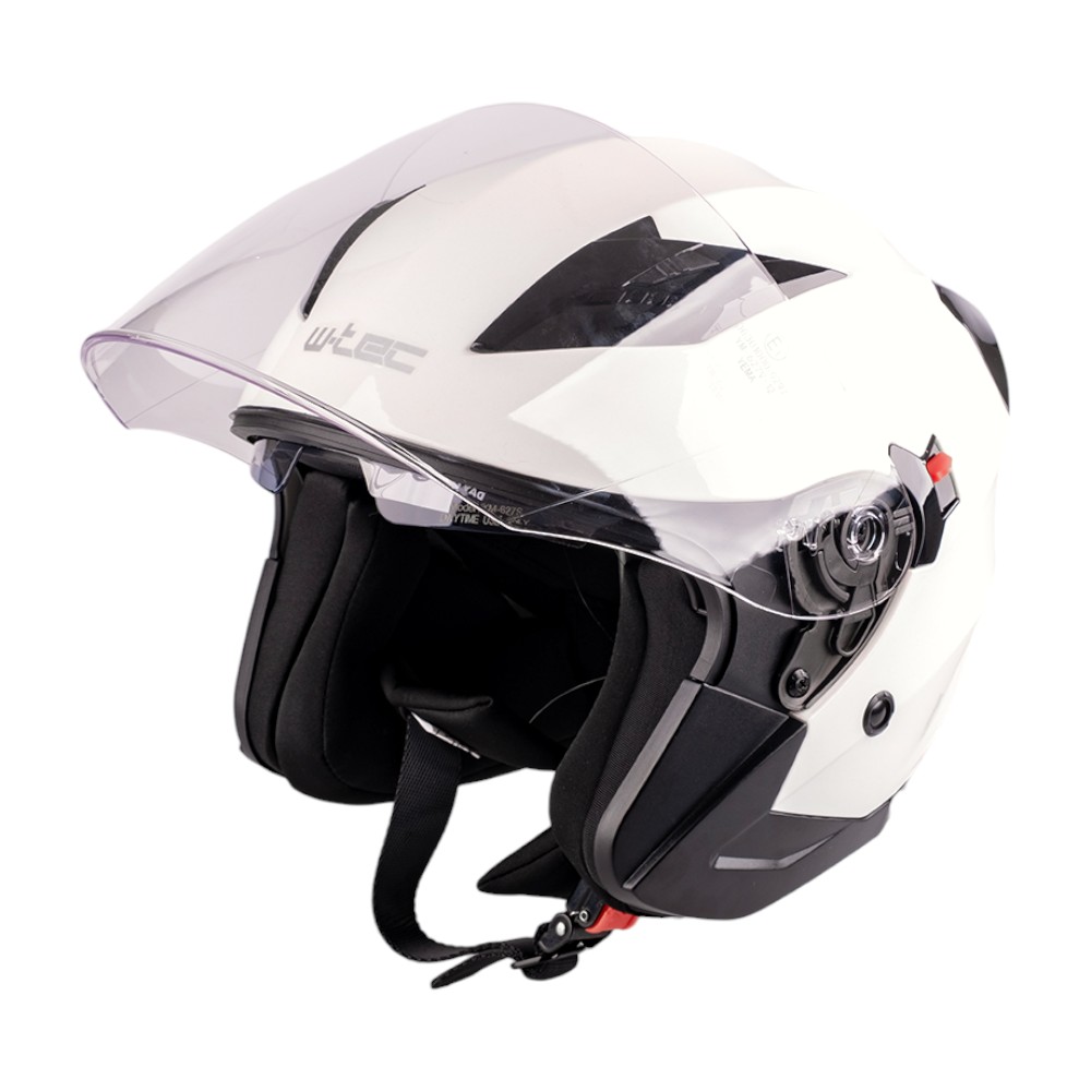 Motoros bukósisak W-TEC Putta  fehér gyöngyház  L(59-60) W-tec