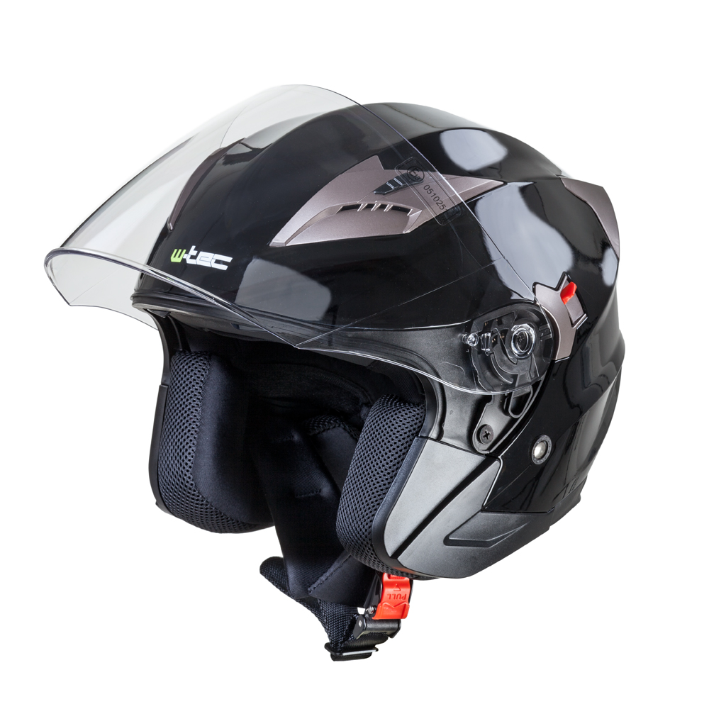 Motoros bukósisak W-TEC Putta  fekete-bronz  XS (53-54) W-tec