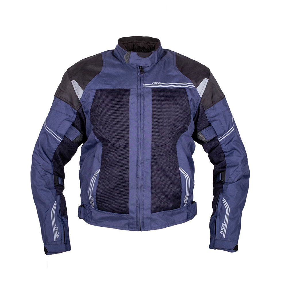 Nyári férfi motoros kabát BOS Hobart  kék  3XL Bos