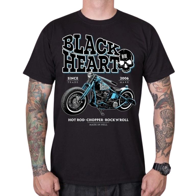 Póló BLACK HEART Blue Bobber  fekete  3XL Black heart