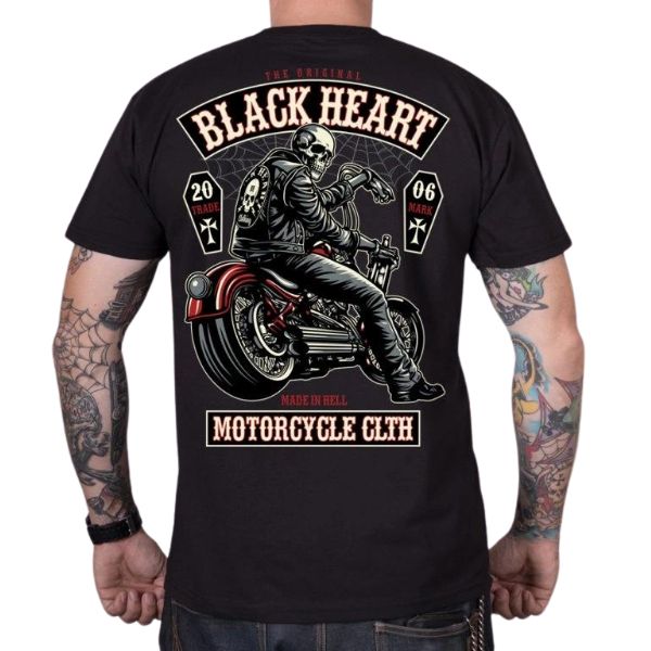 Póló BLACK HEART Coffin  fekete  3XL Black heart