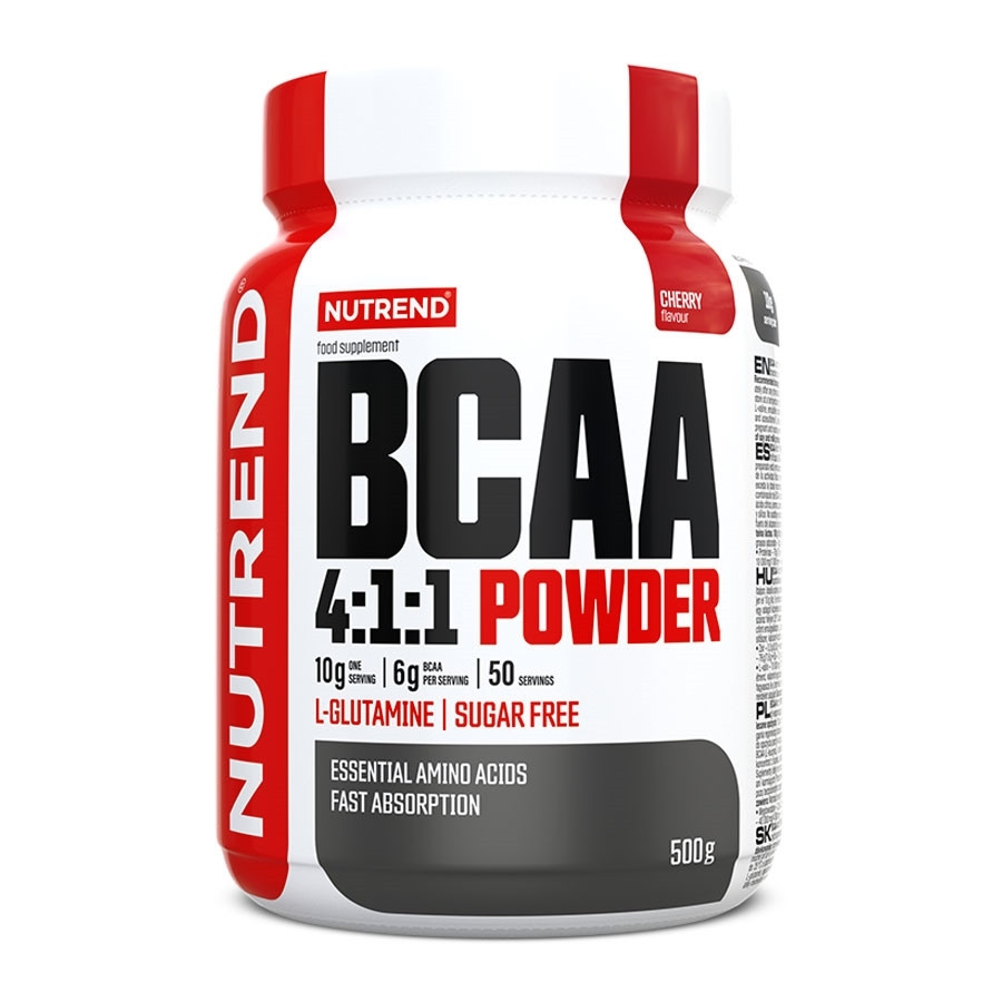 Por koncentrátum Nutrend BCAA 4:1:1 Powder 500 g  cseresznye Nutrend