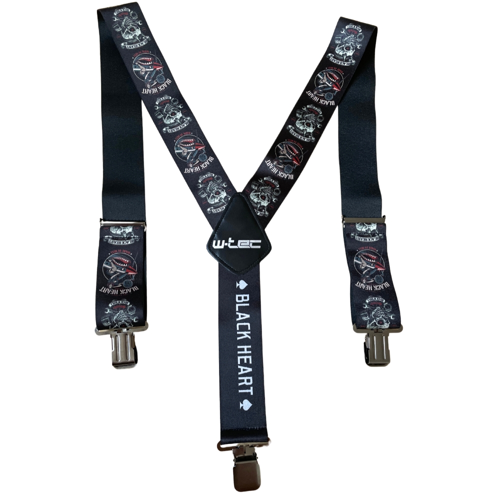 Nadrágtartó W-TEC Black Heart Suspenders  Warhawk W-tec black heart