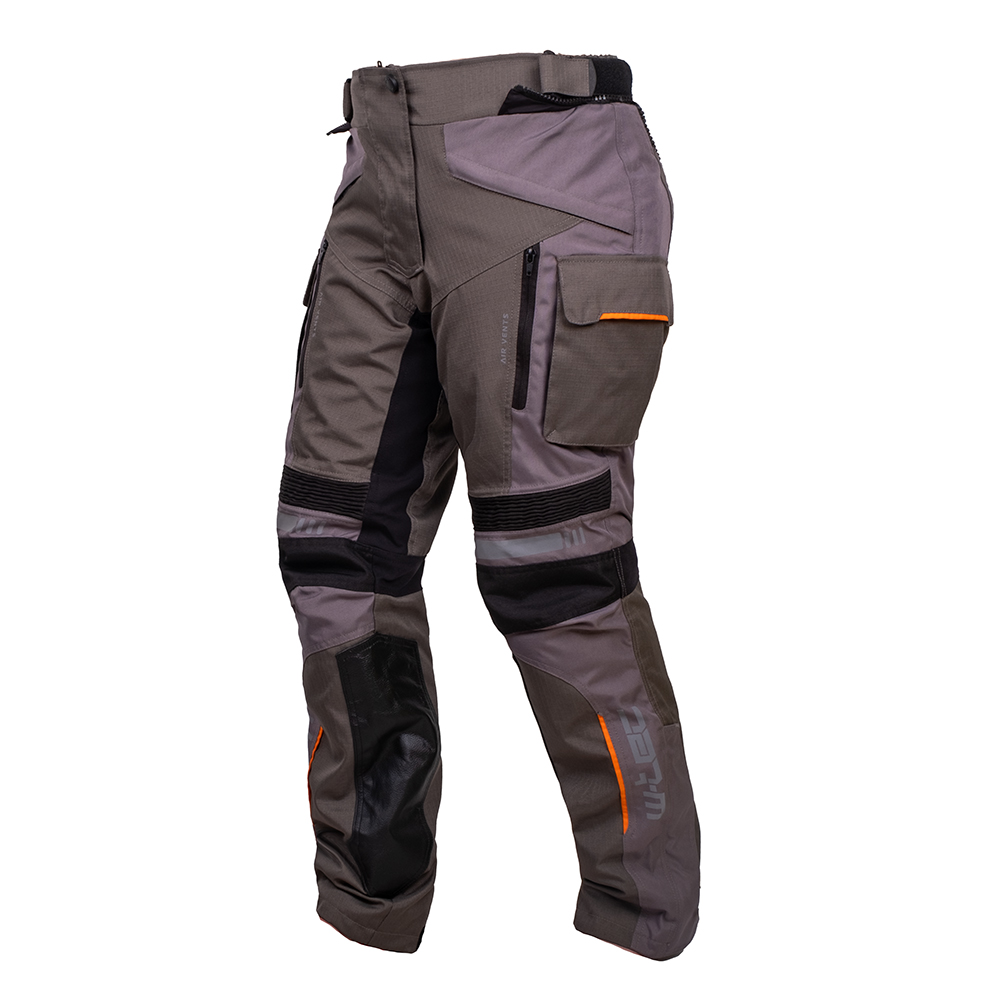 Női  motoros nadrág W-TEC Smackton Lady  szürke-narancssárga  XL W-tec