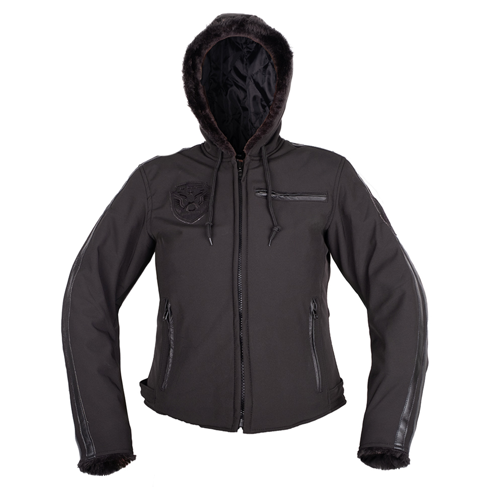 Női softshell motoros kabát W-TEC Prothara  fekete  L W-tec