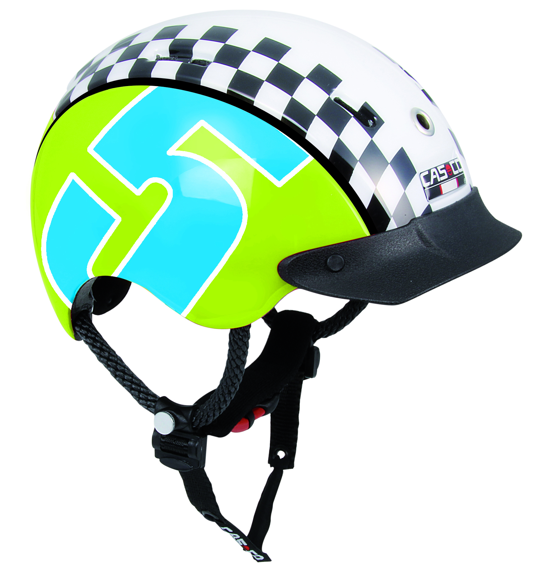 CASCO Mini-Generation gyermek kerékpár sisak  zöld grafikás  XS Casco