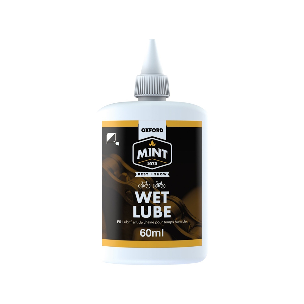 Kenőanyag kerékpár- és motorkerékpár-láncokhoz esős időhöz Mint Wet Lube 60ml Mint