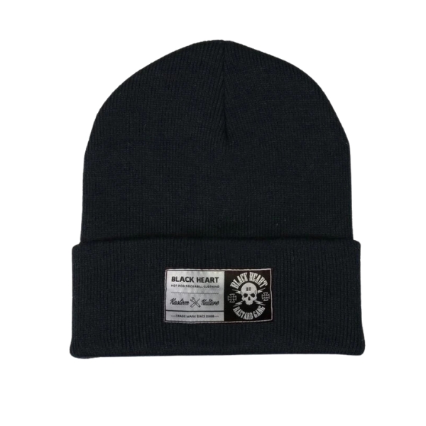 Beanie sapka  BLACK HEART Logo Skull  fekete Black heart