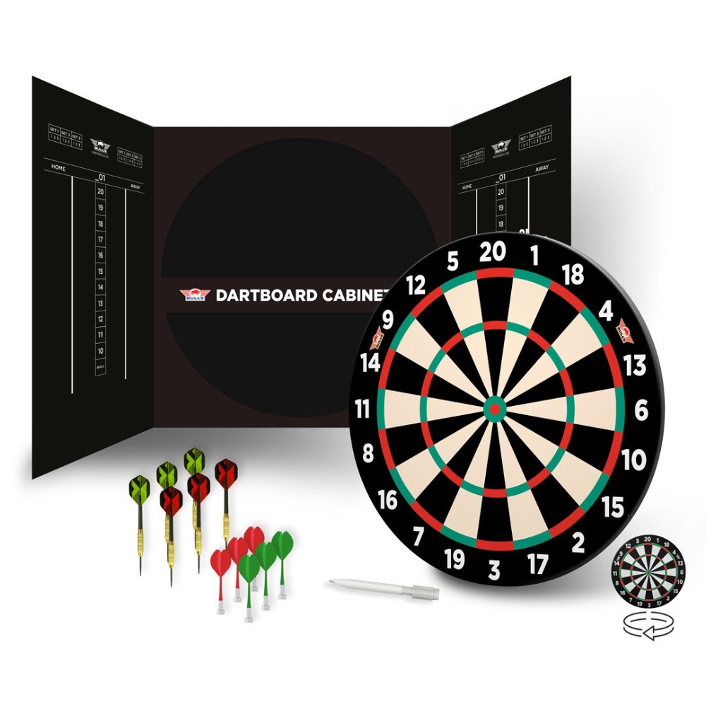 Mágneses papír Dartboard szekrény Bull's Cabinet Set Bull's