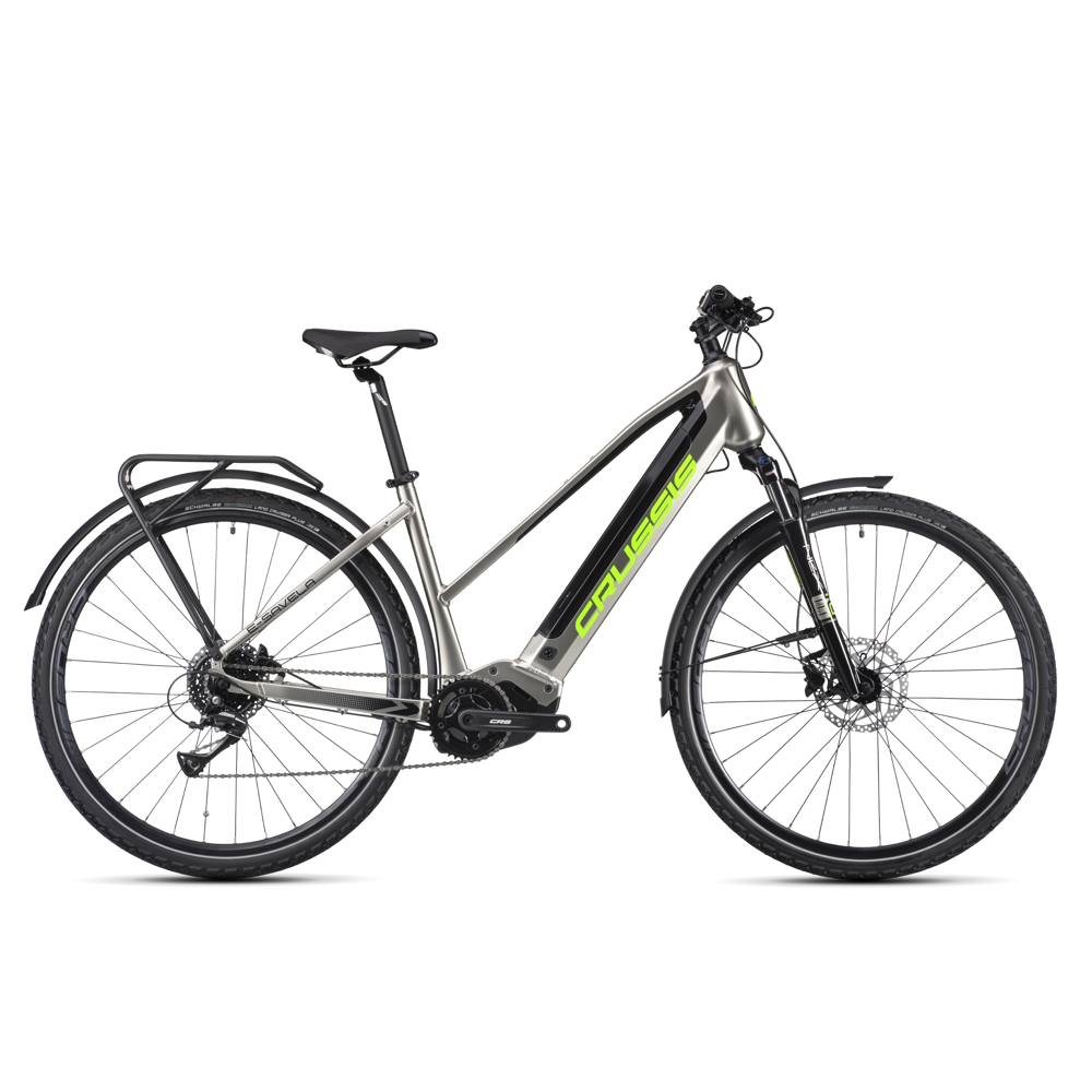 Női trekking elektromos kerékpár Crussis e-Savela 7.10 518Wh 28" - 2025  16" (155-170 cm) Crussis