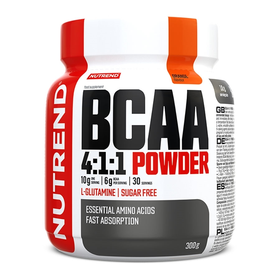 Por koncentrátum Nutrend BCAA 4:1:1 Powder 300 g  narancs Nutrend